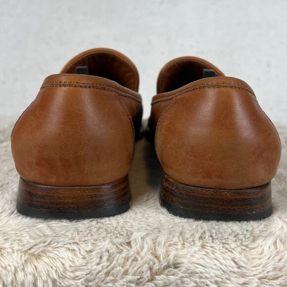 Bruno Magli Brown Leather Loafers - Picture 5 of 10